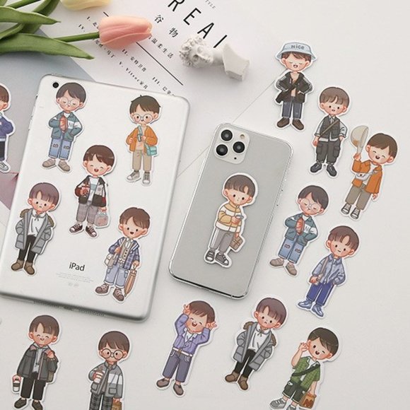 Seasonal Boys Waterproof Sticker Pack - Picture 1 of 10